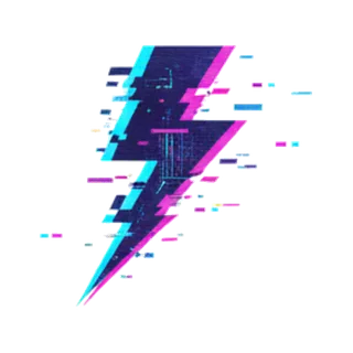 Cyberpunk Glitch style icon example