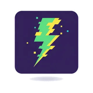 Glitch style icon example