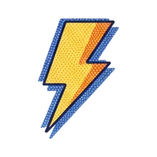 Halftone style icon example