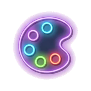Neon Glow style icon example