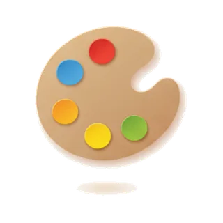 Paper Cutout style icon example