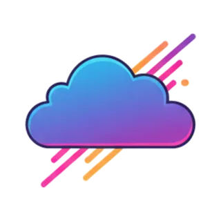 Synthwave style icon example