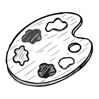 Sketchy style icon example