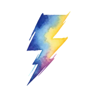 Watercolor style icon example